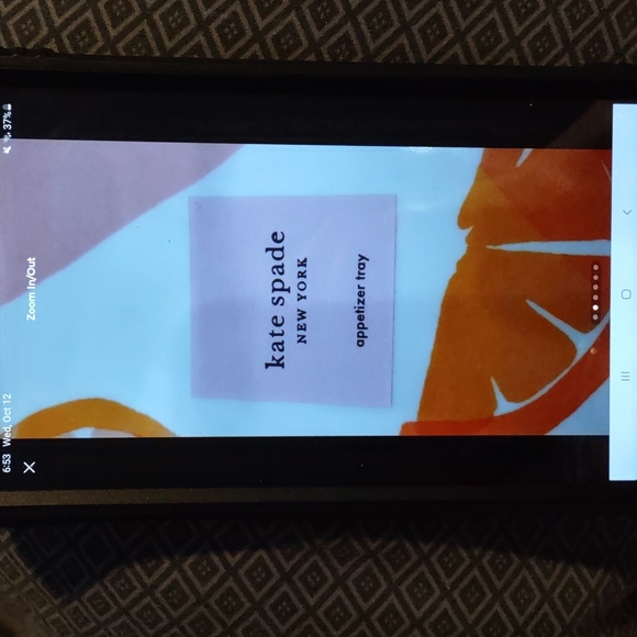 NEW kate spade™ New York Citrus Appetizer Tray - Picture 2 of 6